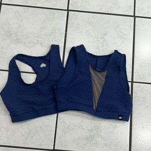Booty by brabants. Croco scoop top and reveal top. One size. Indigo blue